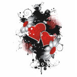 Double Hearts & Daisies - Original Colors Cut Outs