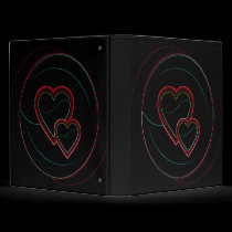 Double Hearts In Black binders