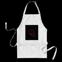 Double Hearts In Black aprons