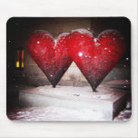 Double Hearts Mouse Pad