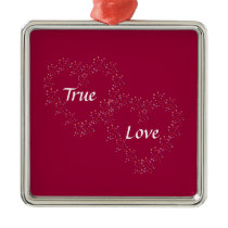 Double Hearts Ornament ornaments