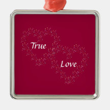 Double Hearts Ornament