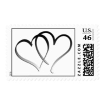 Double Hearts postage
