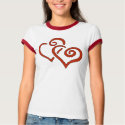 Double hearts t-shirts