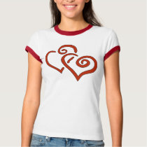 Double hearts t-shirts