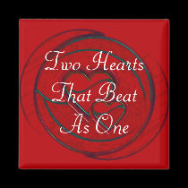 Double Hearts Two Hearts That Beat As One magnets