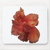double hibiscus flower mousepad by Lisachromis double hibiscus flower mousepad