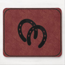Double Horse-shoes BRANDED MOUSEPAD by RanchLady Double Horse-shoes BRANDED MOUSEPAD