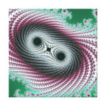 Double Hurricane - fractal design Gallery Wrapped Canvas