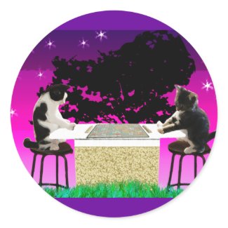 Double Kitty Score Sticker 