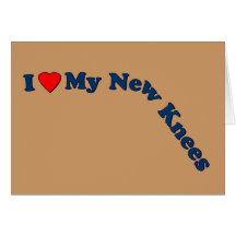 Double Knee Replacement Gifts | Get Well Greeting Card