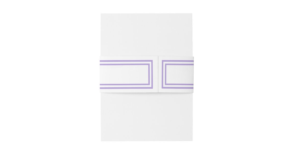 Double Lavender Trim Belly Band Zazzle