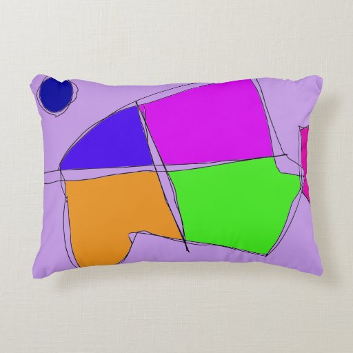 Double Lines Light Purple Decorative Pillow Zazzle