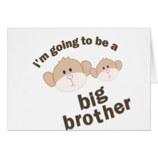 Double Monkey Big Brother T-shirt card