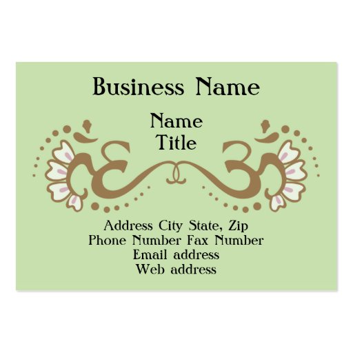 Double Om Profile Card Business Card