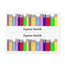 Double Personalized bookmarks Post Cards
