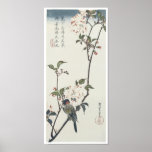 Double Petaled Cherry Blossom, Hiroshige, 1830 posters