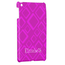 Double Pink Squares iPad Mini Case Template ipad mini cases