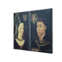 Double portrait of Charles le Temeraire  Duke Canvas Print
