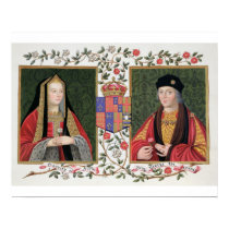 Double portrait of Elizabeth of York (1465-1503) a Posters
