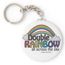 Double Rainbow All Across The Sky Key Chain