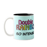 Double Rainbow All The Way Across The Sky mugs