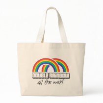 Double rainbow, all the way! (light) tote bags