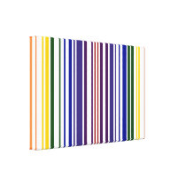 Double Rainbow Barcode canvas prints