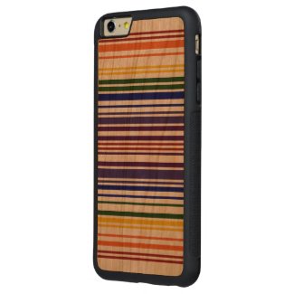 Double Rainbow Barcode Case Carved® Cherry iPhone 6 Plus Bumper Case