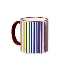 Double Rainbow Barcode Coffee Mug