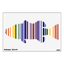 Double Rainbow Barcode Wall Decor