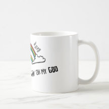 DOUBLE RAINBOW COFFEE MUGS