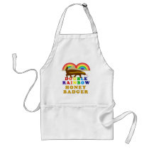 double rainbow honey badger aprons