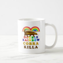 Double Rainbow Honey Badger Cobra Killa Coffee Mug