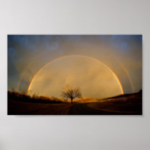 Double Rainbow Horizon Poster