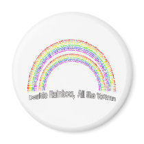 DOUBLE RAINBOW REFRIGERATOR MAGNET