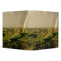 Double Rainbow over Painted Canyon in Theodore 3 Ring Binder