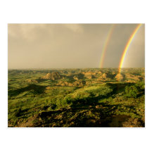 Double Rainbow over Painted Canyon in Theodore Post Cards