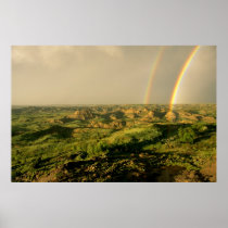Double Rainbow over Painted Canyon in Theodore
