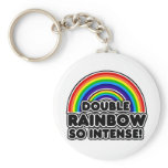Double Rainbow so Intense Keychain