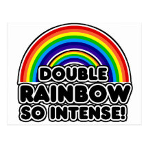 Double Rainbow so Intense Postcards