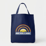 Double Rainbow What Does It Mean? Canvas Bags
