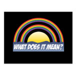 Double Rainbow What Does It Mean? Post Cards