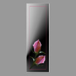 Double Rose on Black Profile Card business cards
