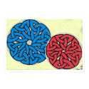 Double Round Knots print