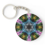 Double Sided Fractal Keychain key chains