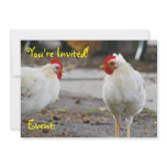 Double Sided Invitation, Rooster