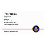 Double sided Masonic business card