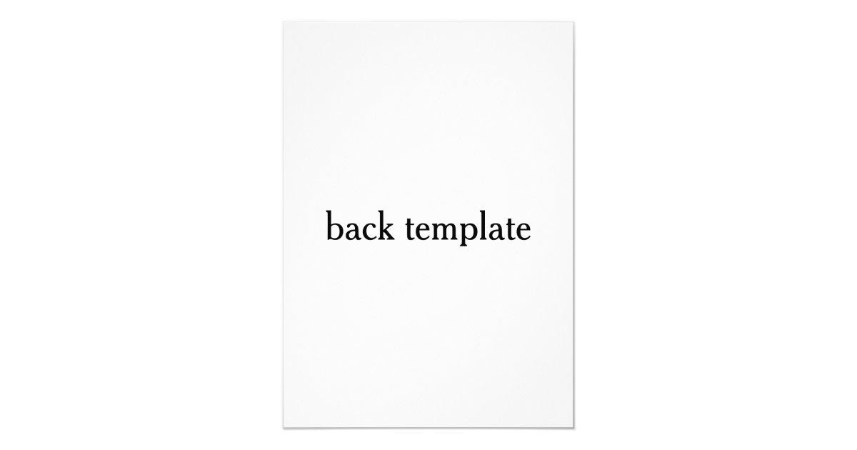 double sided template card Zazzle