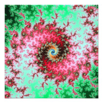Double Spiral -. fractal design Photographic Print